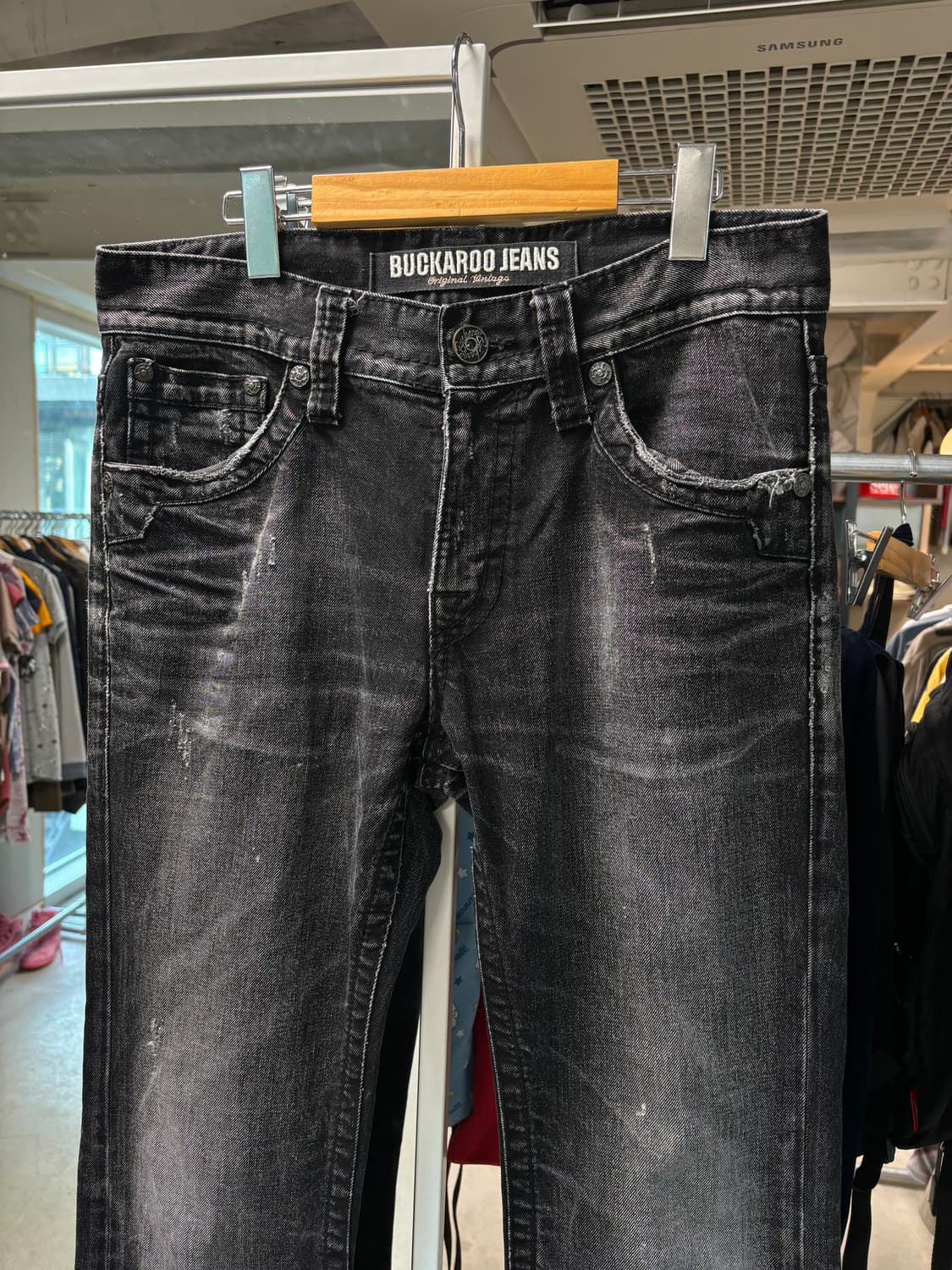 버커루 데님 와이드팬츠 상품이미지3