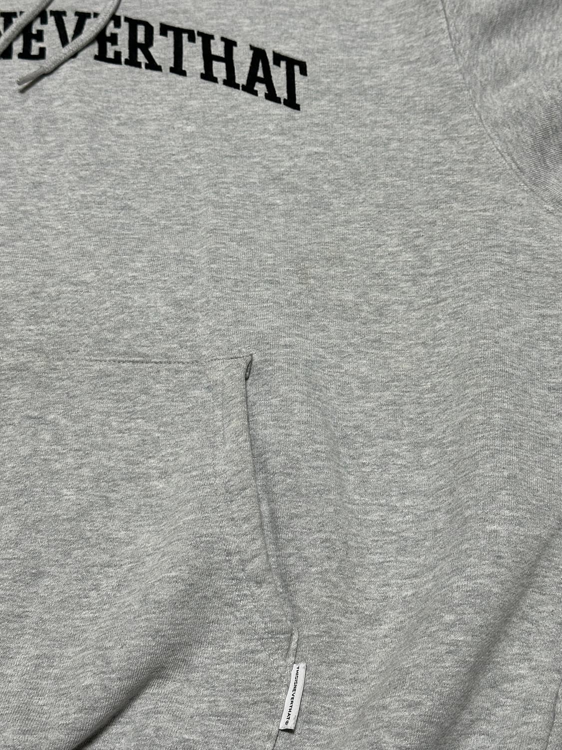 디스이즈네버댓 아치로고 후드티 그레이 상품이미지5