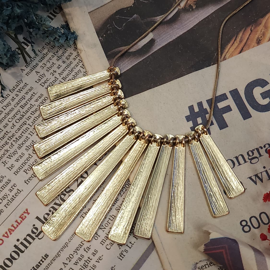 90s 프랑스 빈티지 목걸이 썬버스트 스테이트먼트 목걸이 이집트 목걸이 상품이미지6