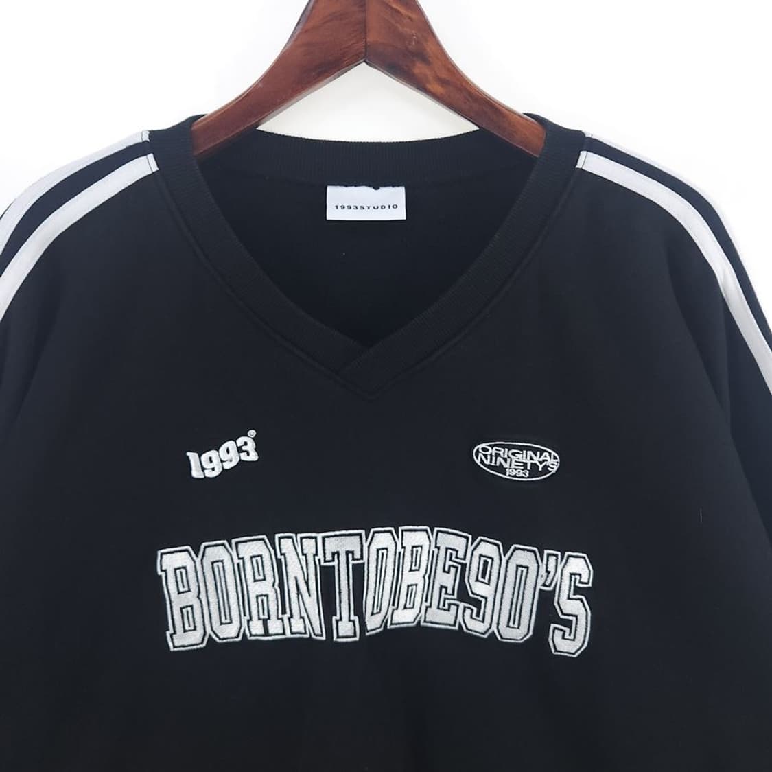 [남F]1993스튜디오 오버핏 브이넥 스웻[Y61-090] 상품이미지2