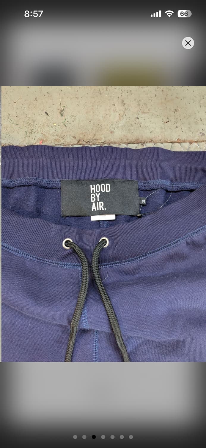 Hood by air 14fw zipoff laced sweatpants 상품이미지4