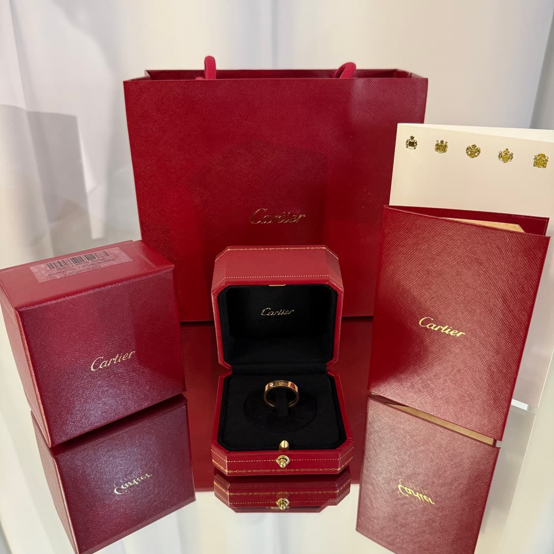 (53) 까르띠에 c드 1P 4mm 다이아 웨딩링 상품이미지2