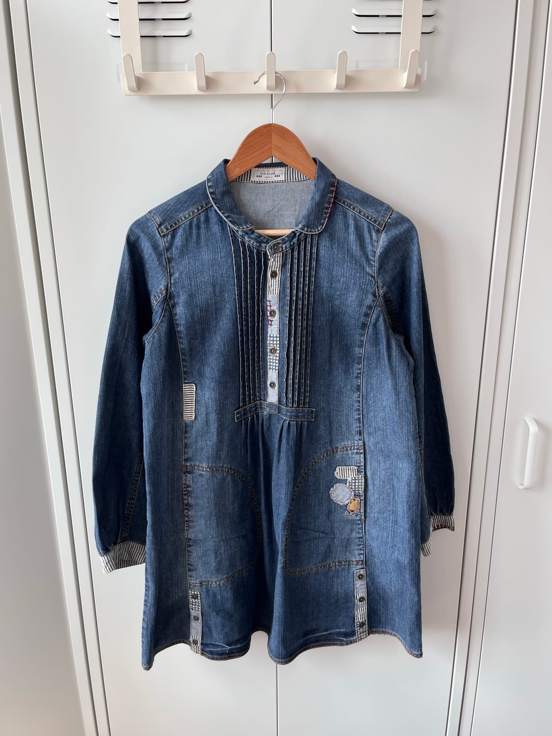 D.S club 패치워크 데님 원피스 상품이미지8