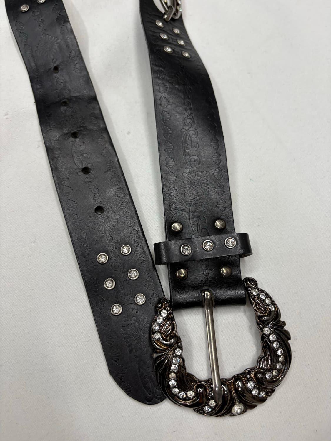 빈티지 락시크 스터드 웨스턴 버클 벨트 상품이미지5