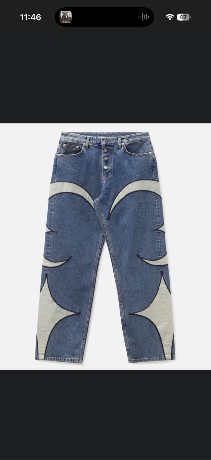 떠그클럽 x HBX 별주 레더팬츠 3사이즈 상품이미지1