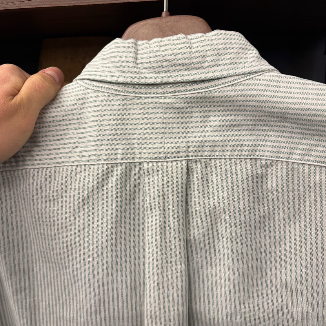 90s 폴로 랄프로렌 빅셔츠 라인 스트라이프 옥스포드 셔츠 N328 상품이미지7