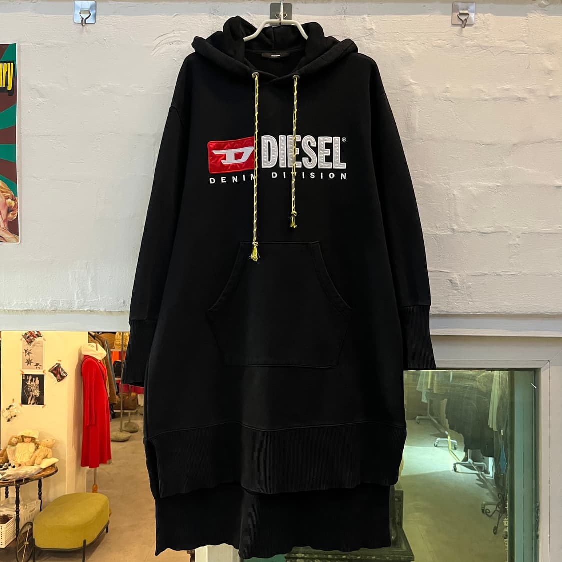 Diesel 디젤 스웨트 드레스 원피스 블랙 XS 상품이미지1