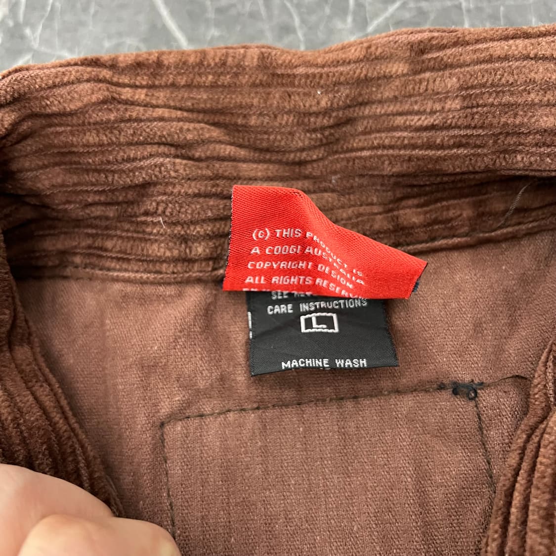 COOGI 쿠지 투포켓 코듀로이 자켓 브라운 상품이미지5