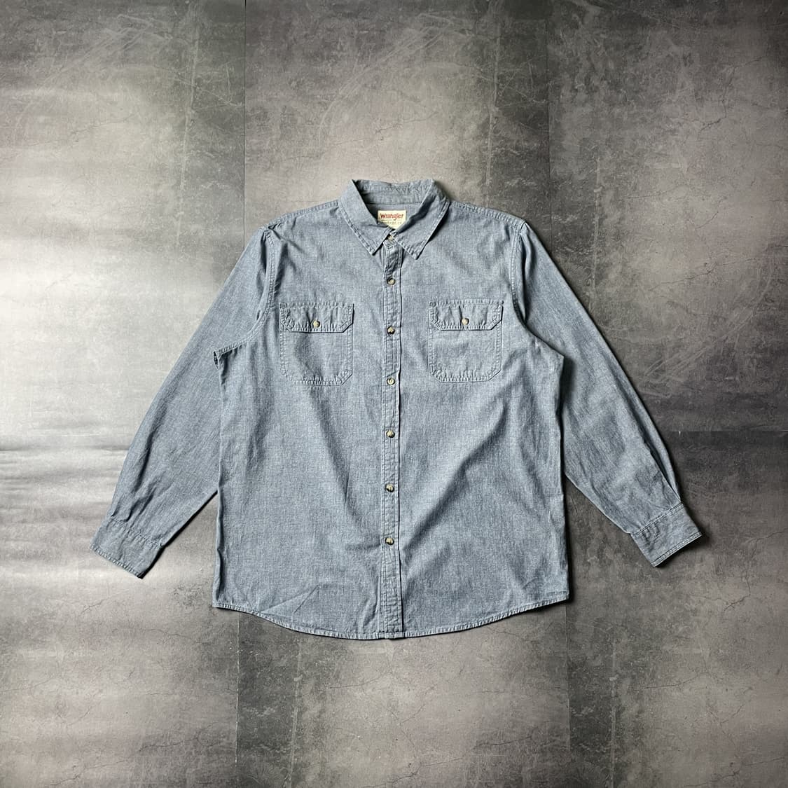 WRANGLER 랭글러 빈티지 코튼 데님 셔츠 A00416 상품이미지1