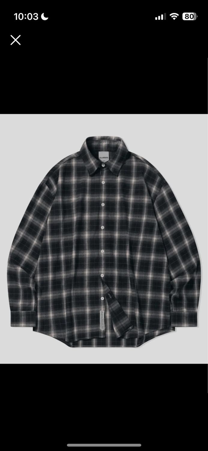 필루미네이트 체크셔츠 상품이미지1