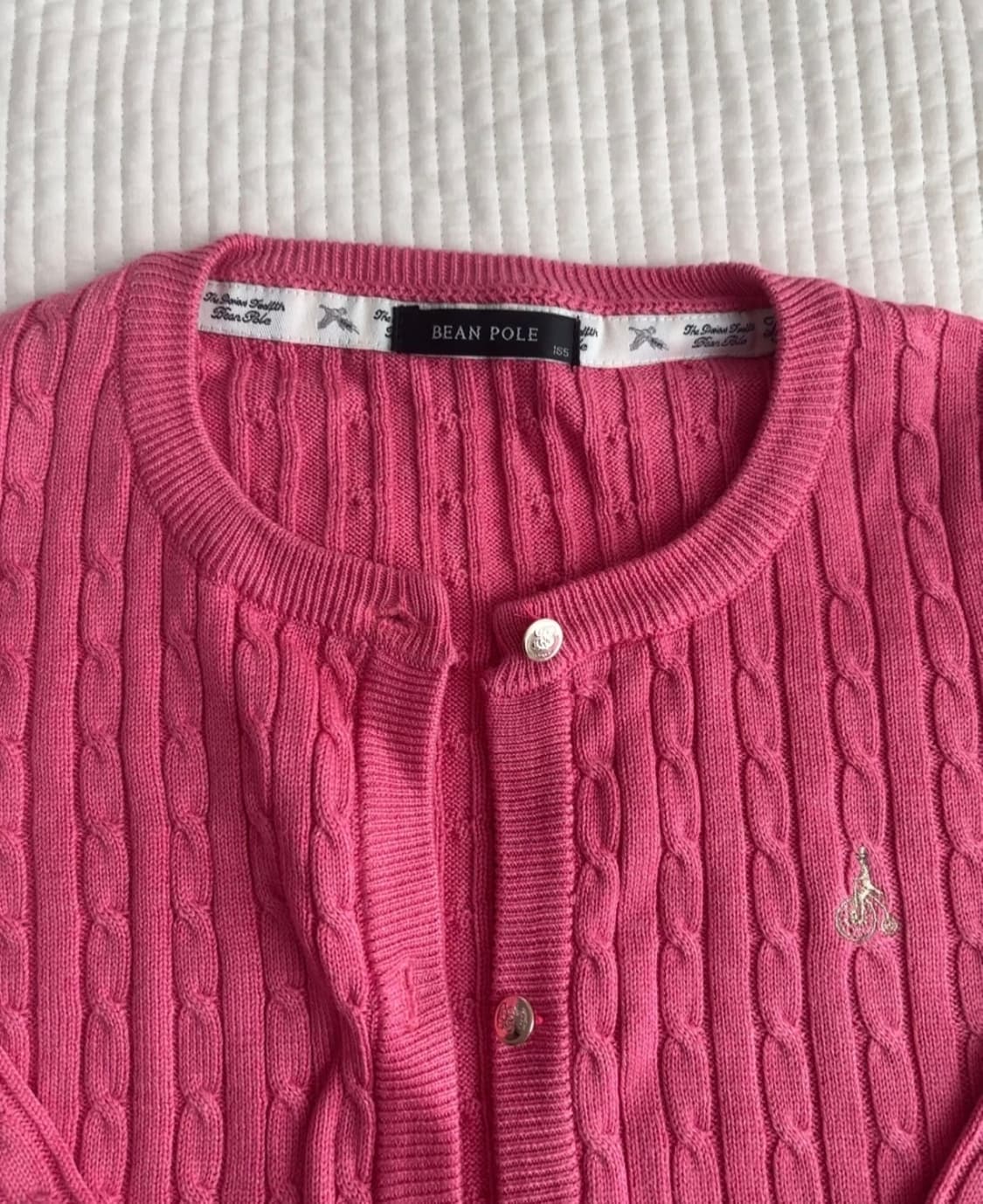 봄시즌)빈폴 여성 꽈배기가디건팝니다 상품이미지2