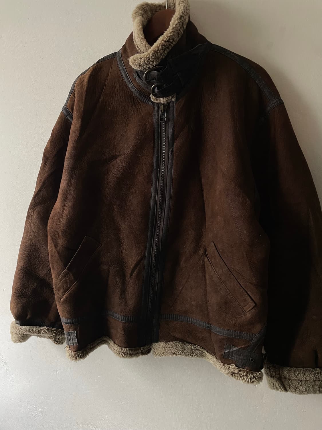 Vintage Leather B-3 Jacket 상품이미지3