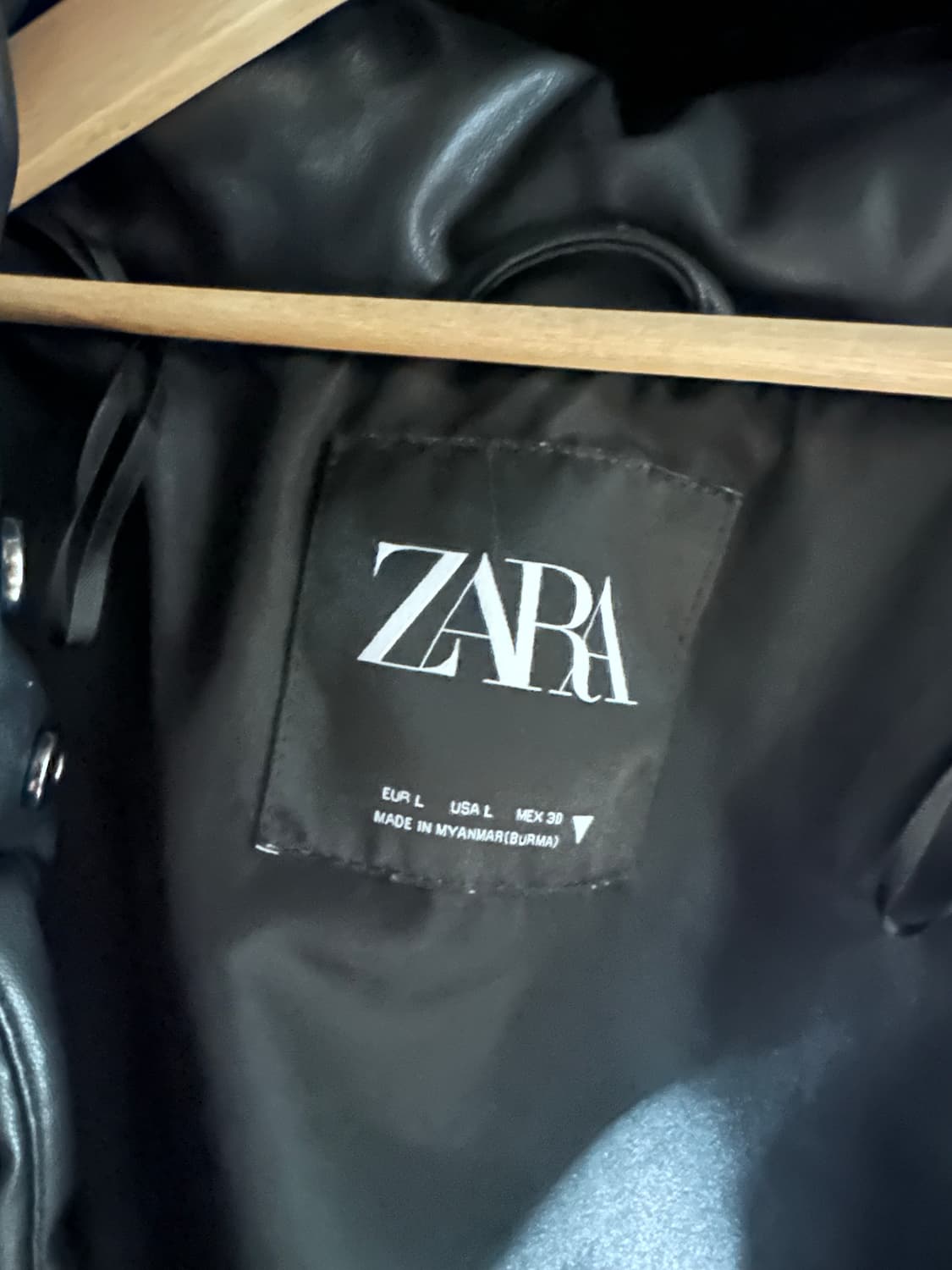 자라 레더 패딩 상품이미지2