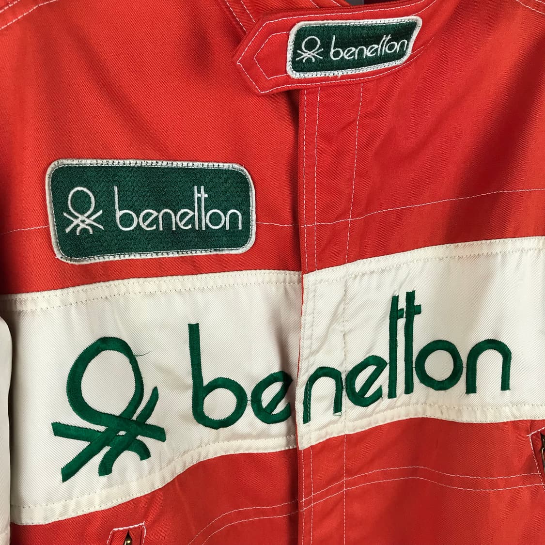 90s 베네통 레이싱 자켓 ma-1 항공점퍼 바이커 f1 오렌지 빈티지 상품이미지6