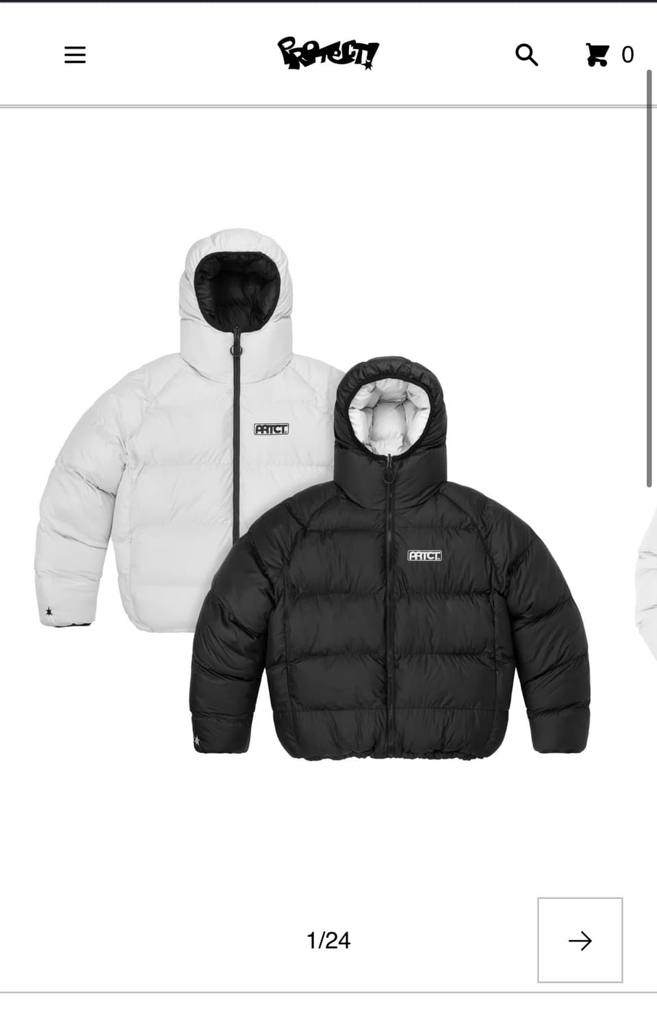 protect.ldn 리버시블 패딩 S 상품이미지1