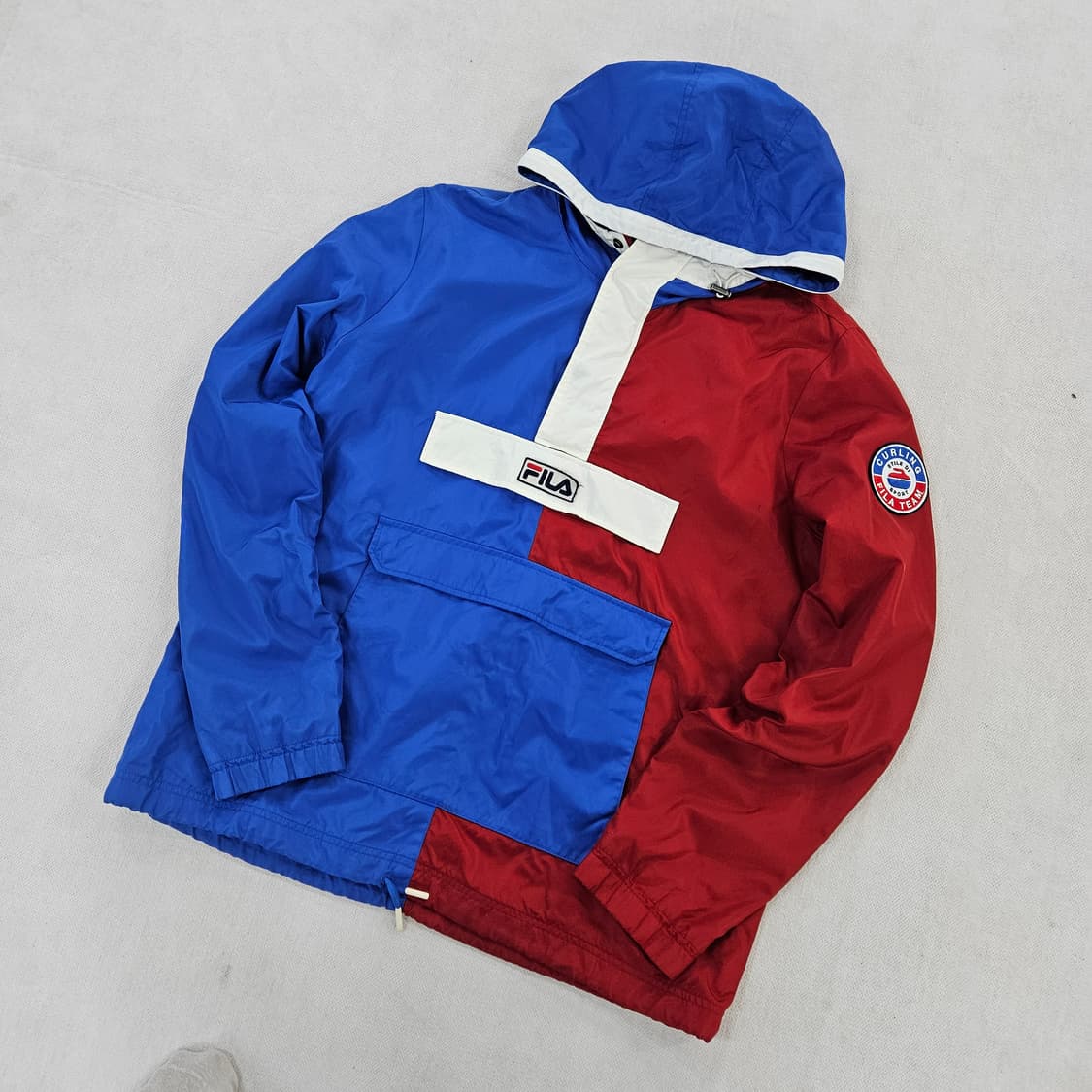 [M] FILA 휠라 컬링 모티브 아노락 바람막이 자켓 0114YH1 상품이미지1