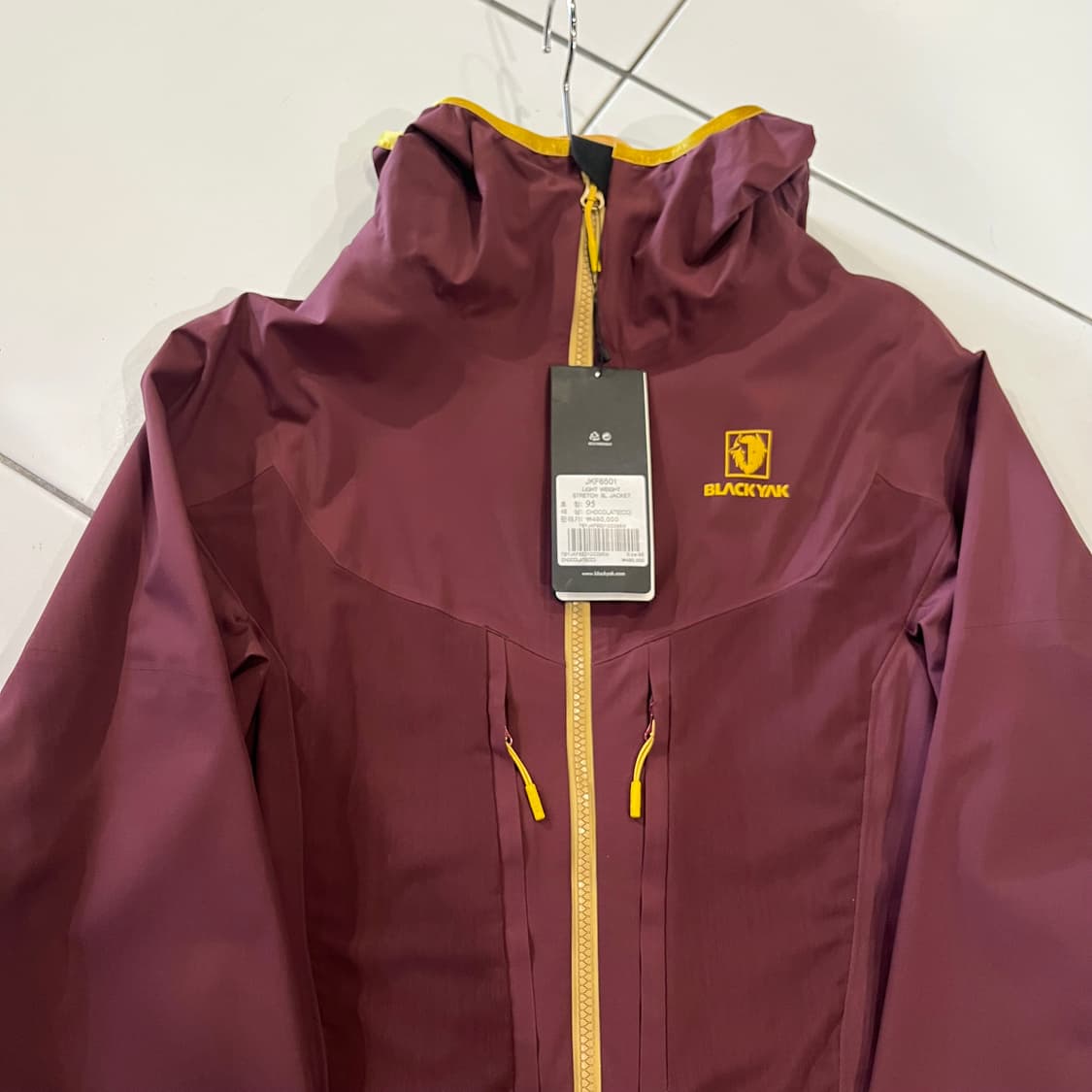 블랙야크 초콜릿 레인홀자켓 바람막이 새상품 상품이미지3