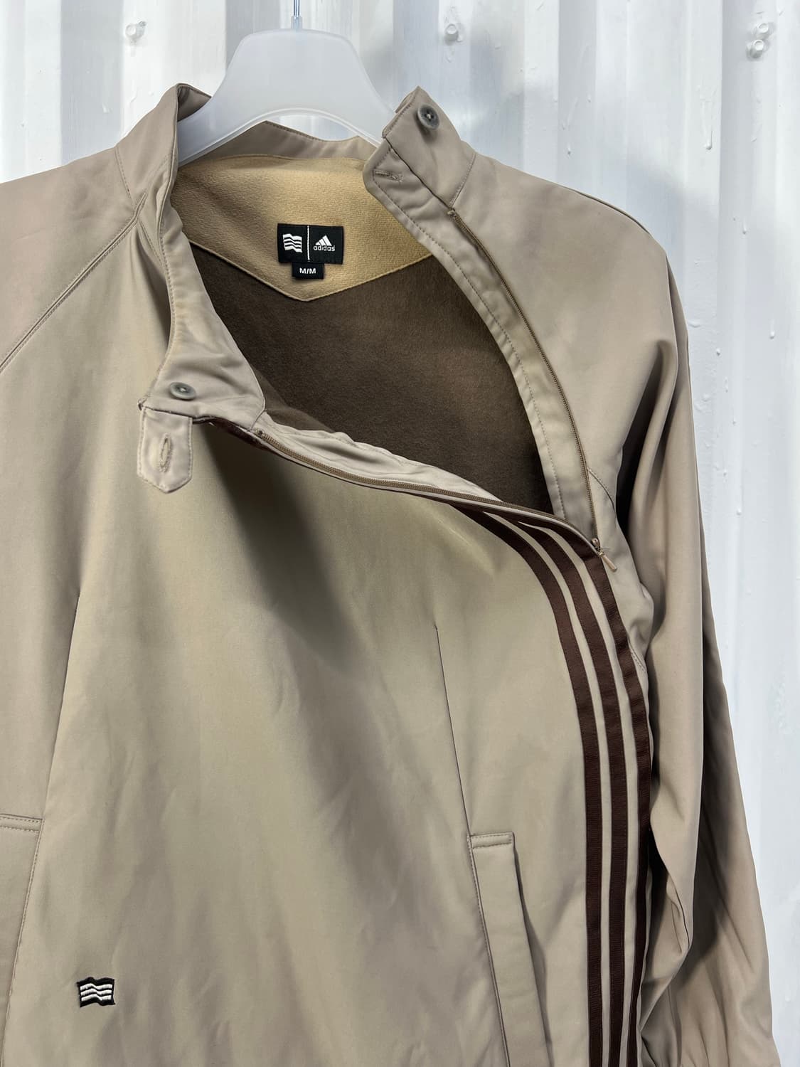 Adidas 초코브라운 사선 아노락 상품이미지6