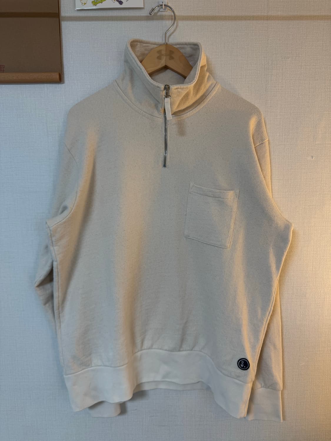 [L]유니버셜웍스 하프집업 풀오버 니트맨투맨 상품이미지1