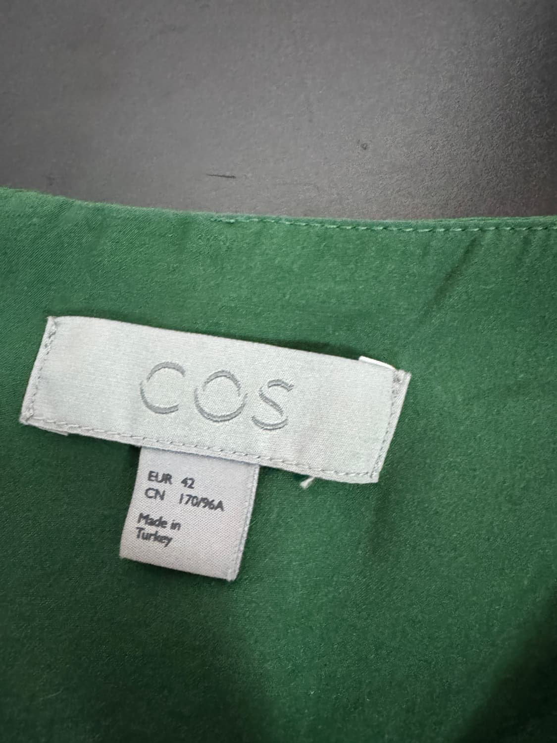 여성 코스 cos 모달 혼방 드레스 원피스 42 그린 상품이미지3