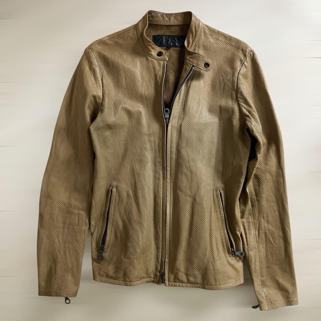 Isamu Katatama Punching Leather Jacket 상품이미지2