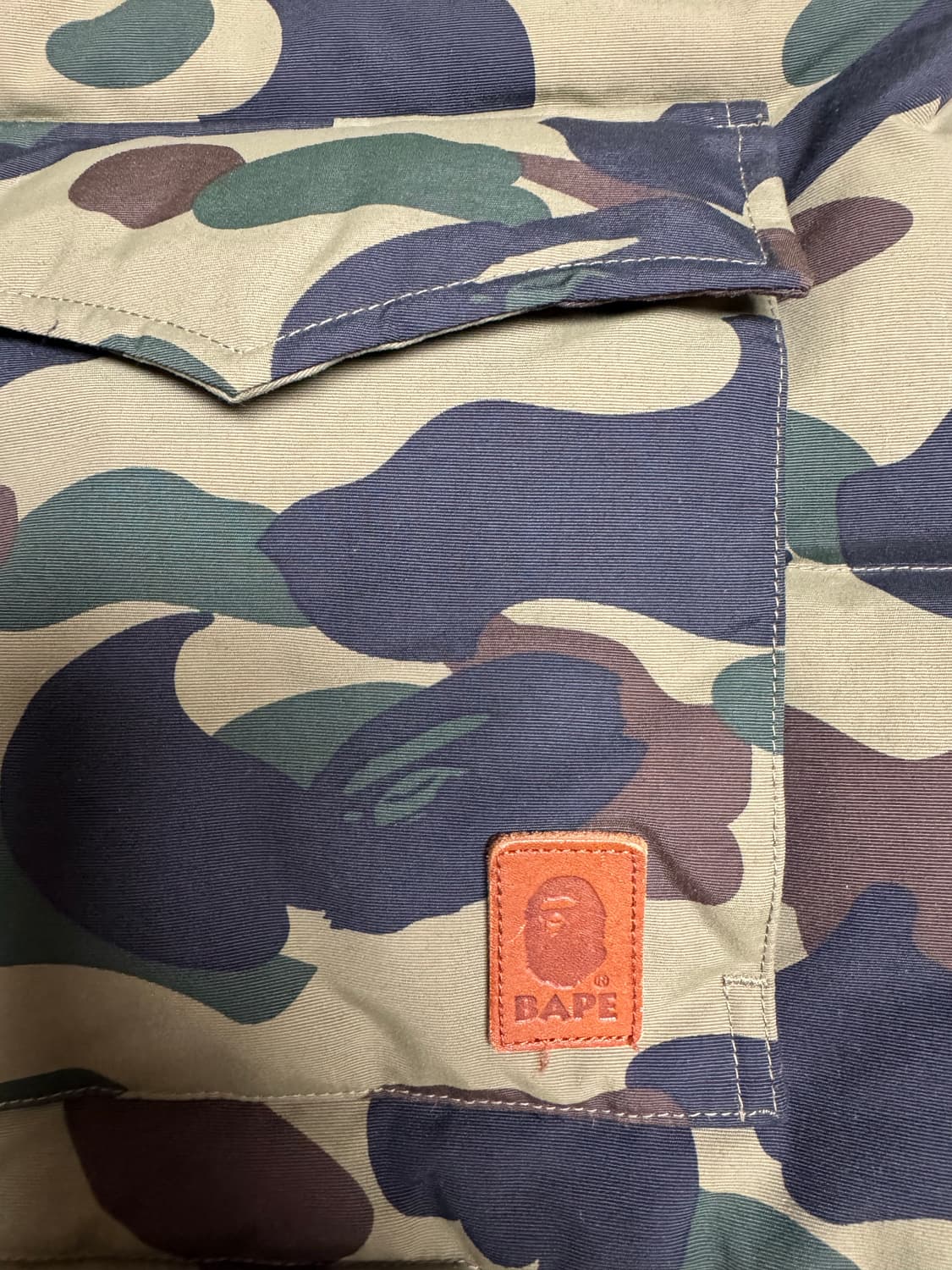 베이프 카모 패딩자켓 상품이미지4