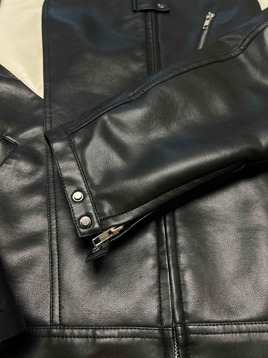 [FREE] Space 레더 바이커 레이싱자켓 상품이미지3