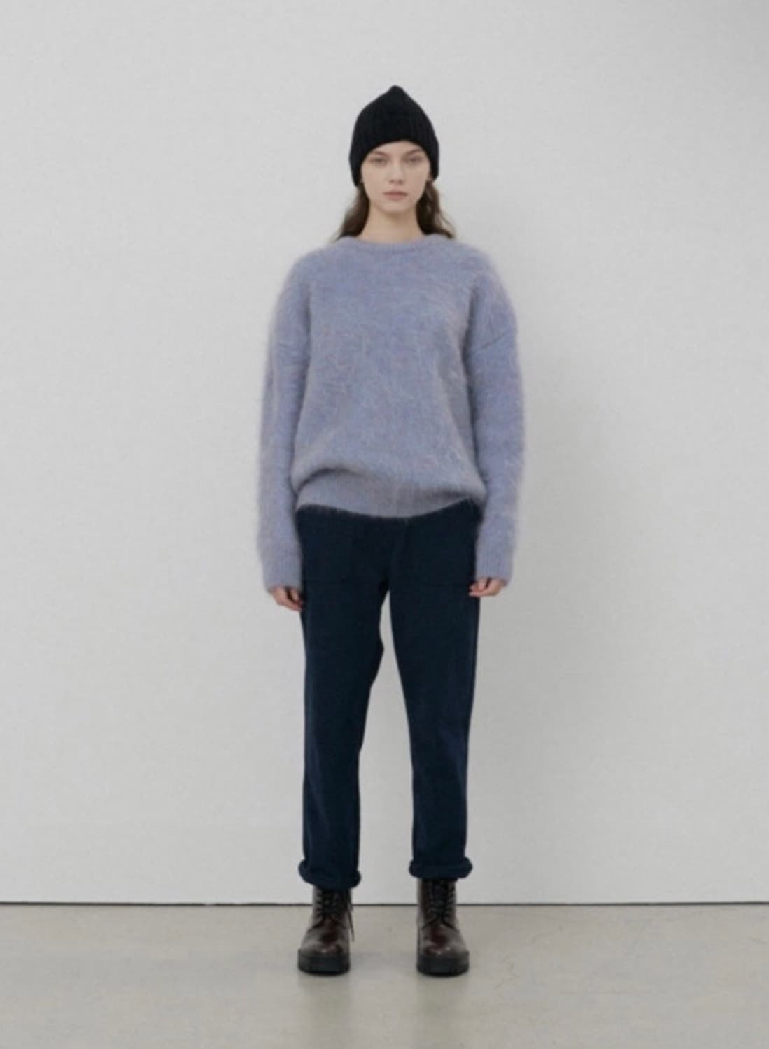 시엔느 쉐비 모헤어 니트 바이올렛 상품이미지3