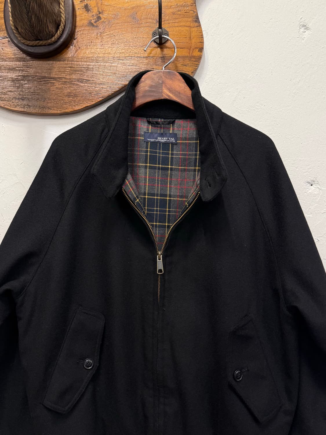 M) HENRY VAL Cashmere Blend Harrington J 상품이미지1