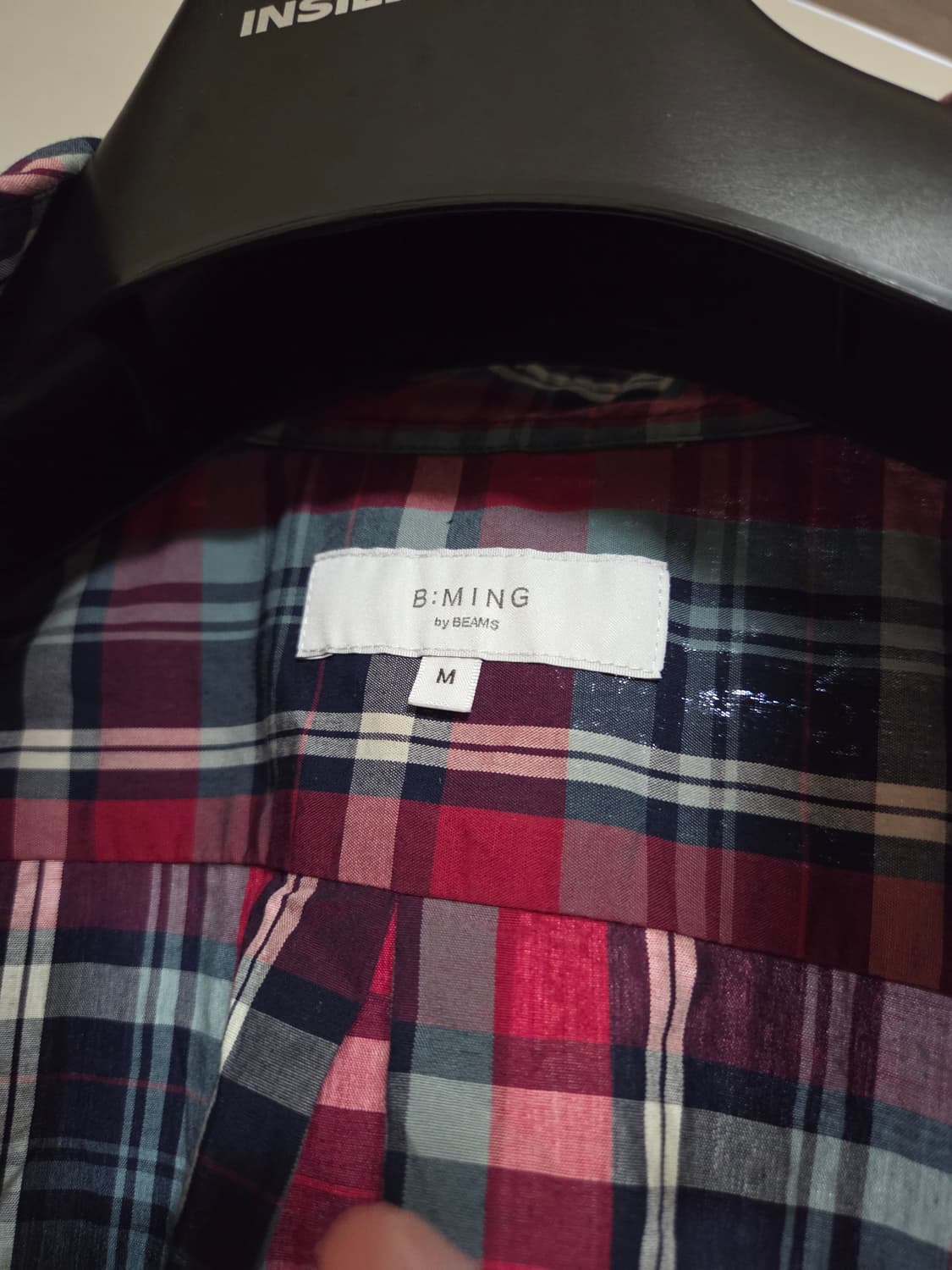 빔즈(B:MING by BEAMS) 체크 셔츠 L 100사이즈 상품이미지4