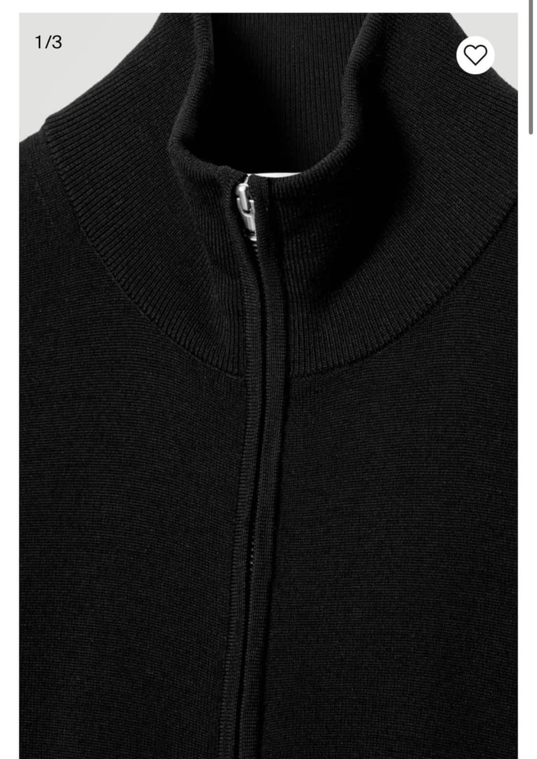 코스 울 집업 xs 상품이미지3