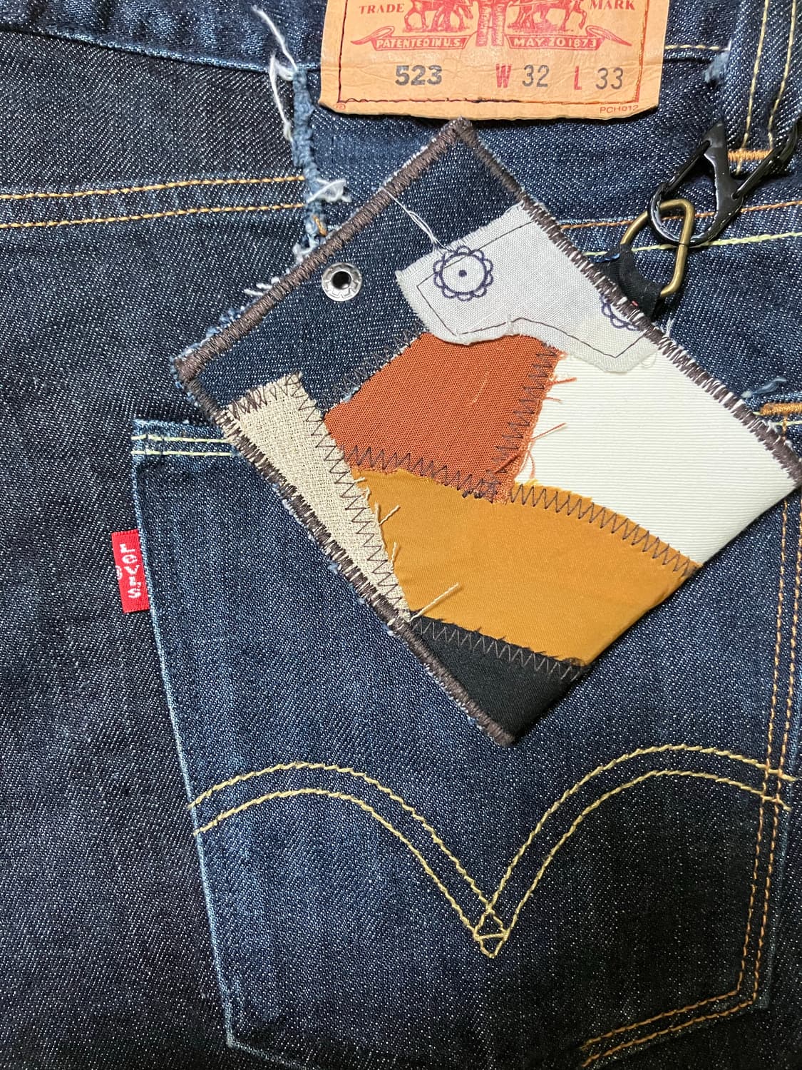 Tot0_ [Levis patchwork half wallet] 상품이미지7
