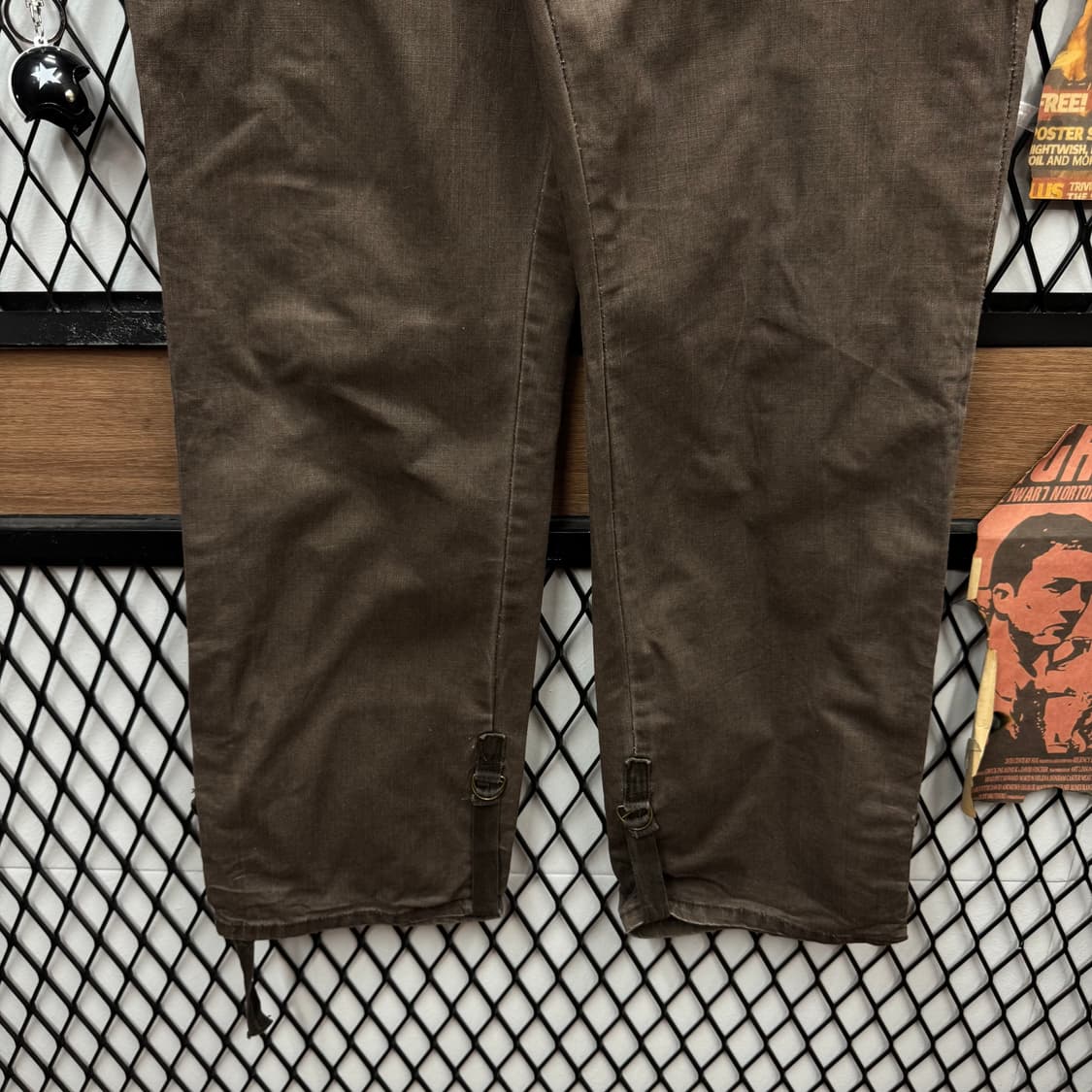 JPN VINTAGE 카고 팬츠 사이드 포켓 포인트 다크브라운 상품이미지4