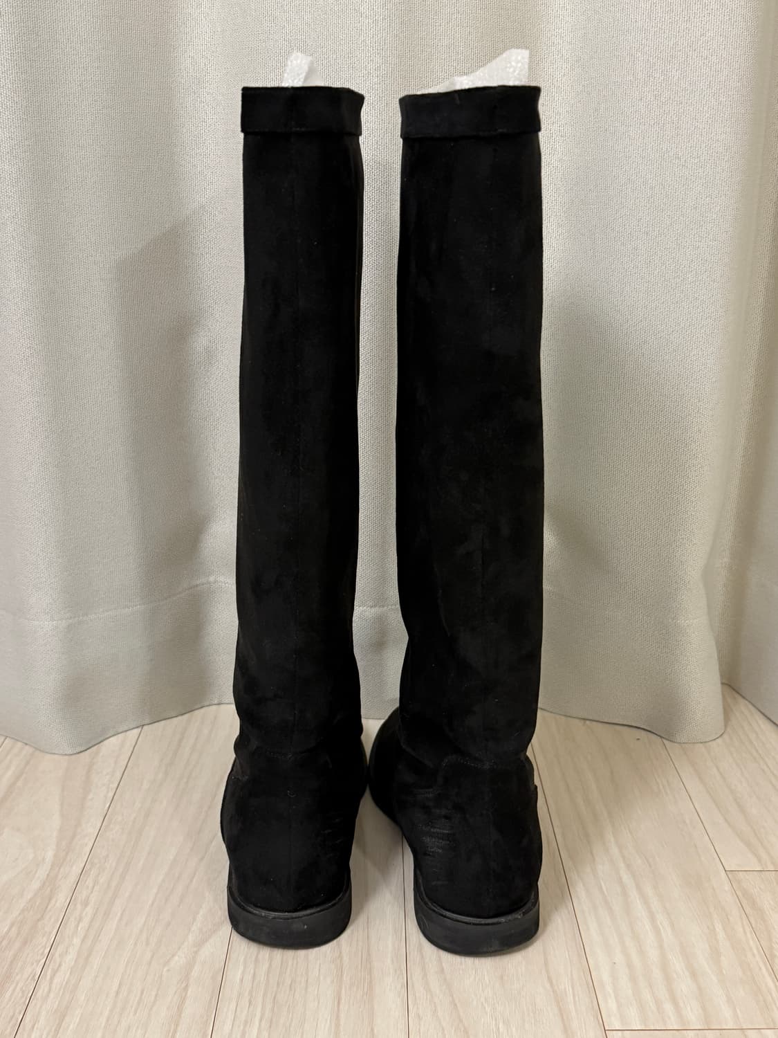 누스 NUUS 블랙 스웨이드 롱부츠 235mm 상품이미지4