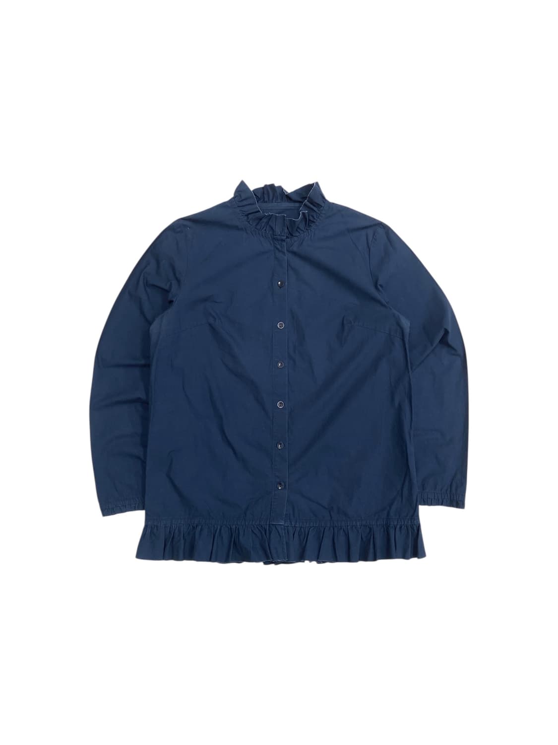 Beams blue frill shirt 상품이미지1