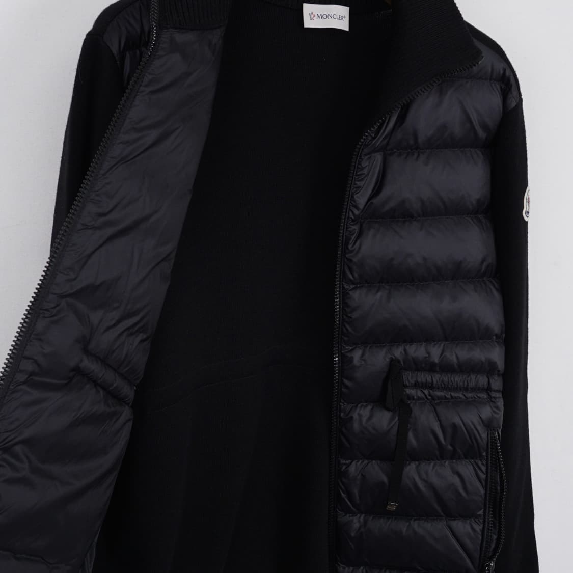 몽클레어 여성 트리콧 패딩 집업 가디건 M 상품이미지5