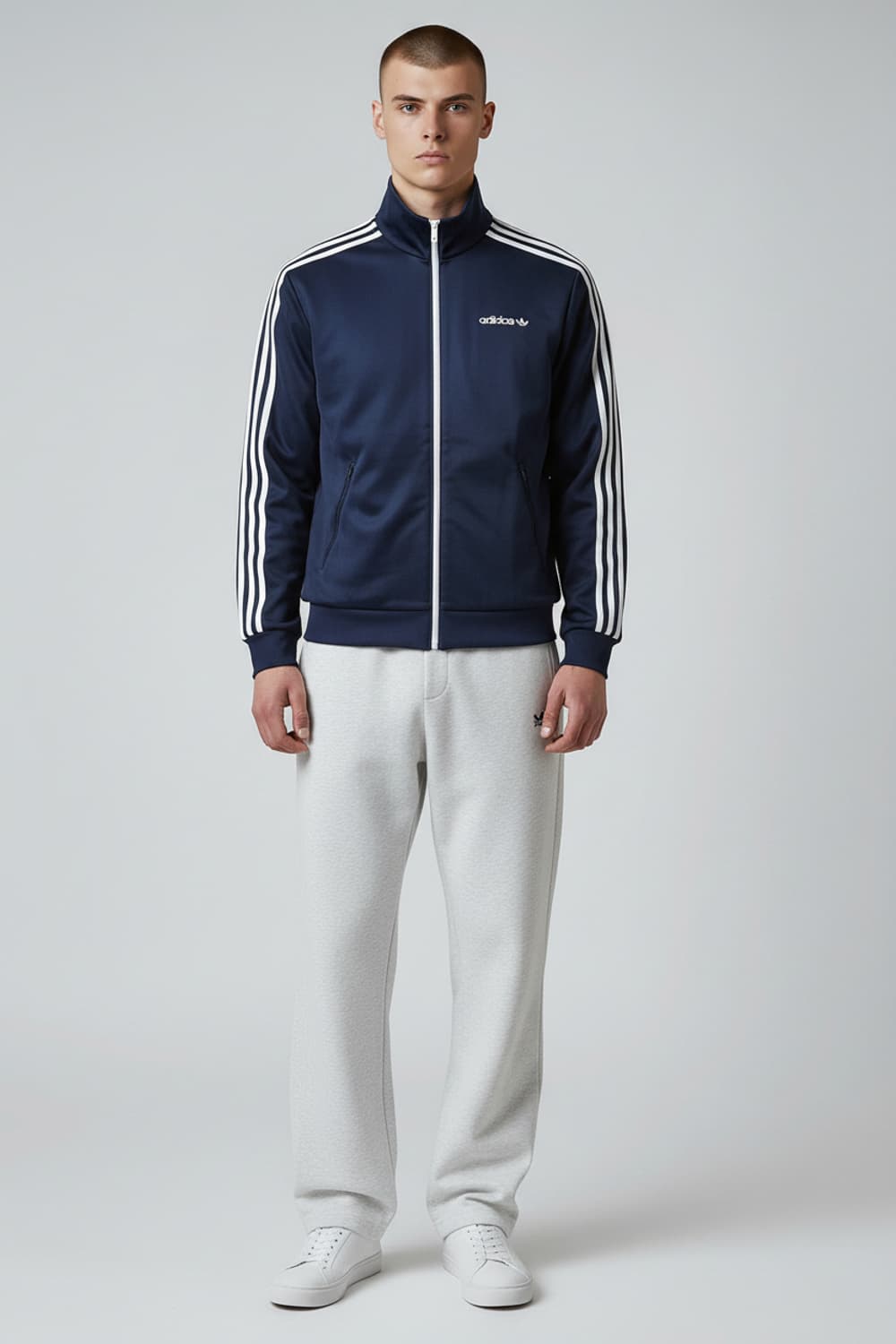 [100] 아디다스 네이비&화이트라인 베켄바우어 트랙탑 져지 상품이미지3