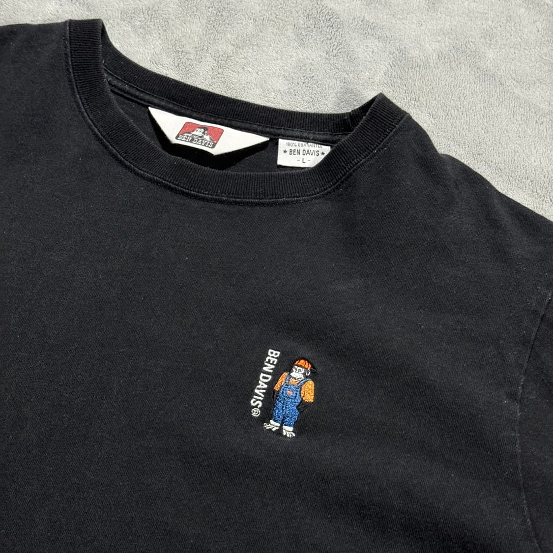 벤데이비스 자수로고 백프린팅 반팔티 상품이미지2