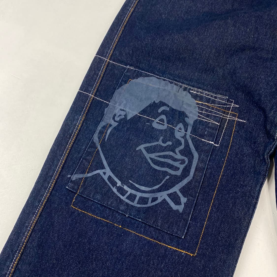90s FUBU 빈티지 플래티넘 배기 데님 진 (30) 상품이미지3