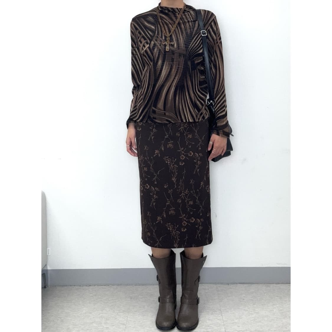 빈티지 브라운 롱슬리브 이너 상품이미지2