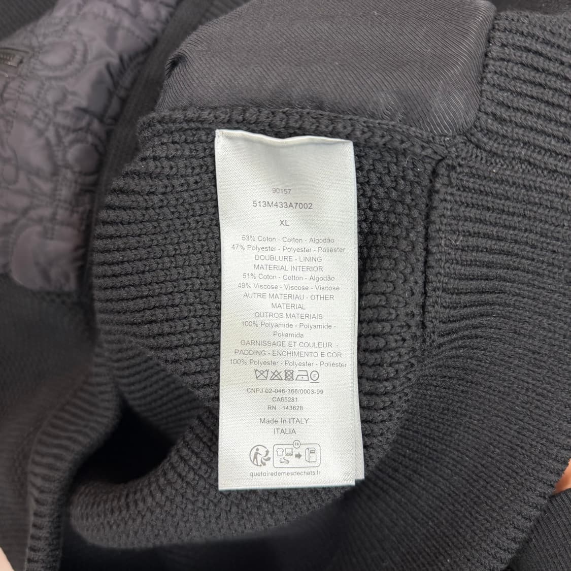 [리오브] 디올 오블리크 코튼 블렌드 후드 블루종 자켓 상품이미지5