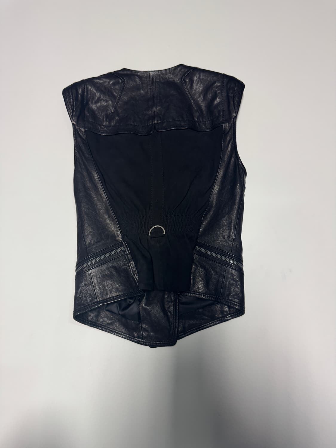 여성 지컷 리얼 양가죽 염소가죽 베스트 조끼 s 상품이미지2