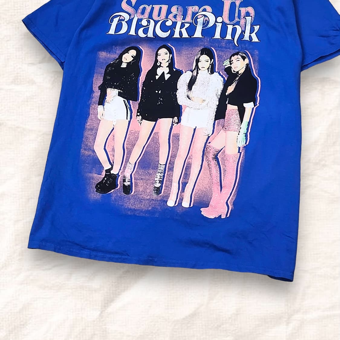 블랙핑크 오피셜 반팔티 블루 상품이미지3
