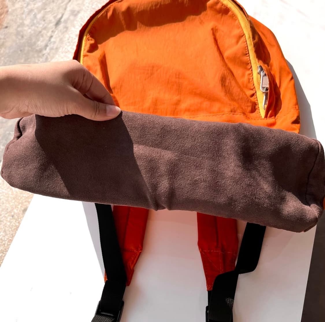BEAMS HEART backpack 빔즈 하트 오렌지 백팩  상품이미지3