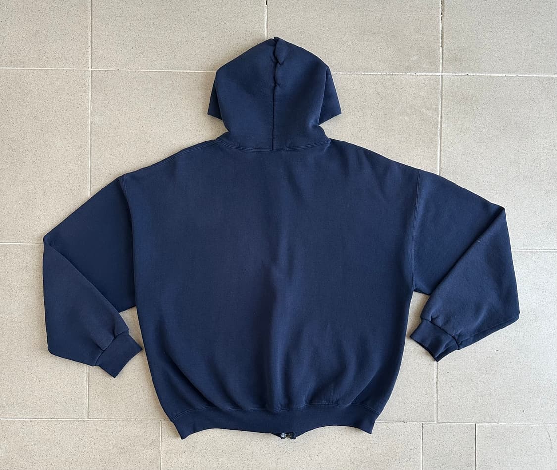 90s 빈티지 러셀 후드집업 네이비 XL 상품이미지2