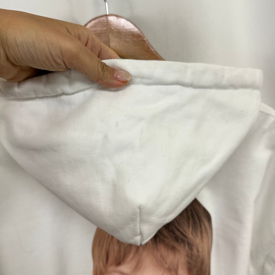 ADLV 남자 면100% 후드집업 화이트 (실측110) 상품이미지6