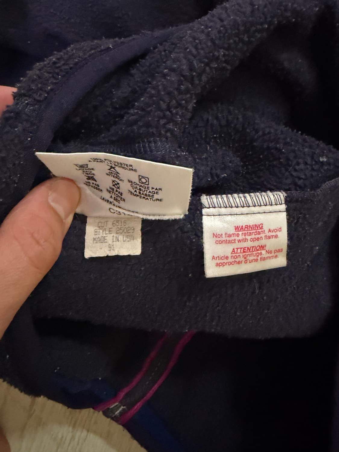 [12]파타고니아 신칠라 플리스 자켓 네이비 made in usa 상품이미지6