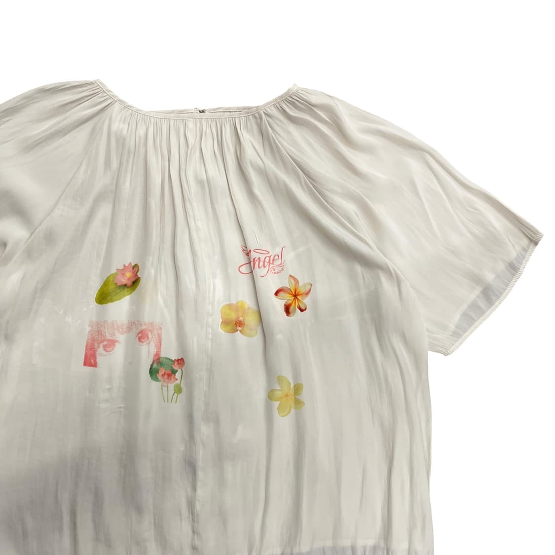 Angel Flower Archiving Ivory Short Blous 상품이미지4