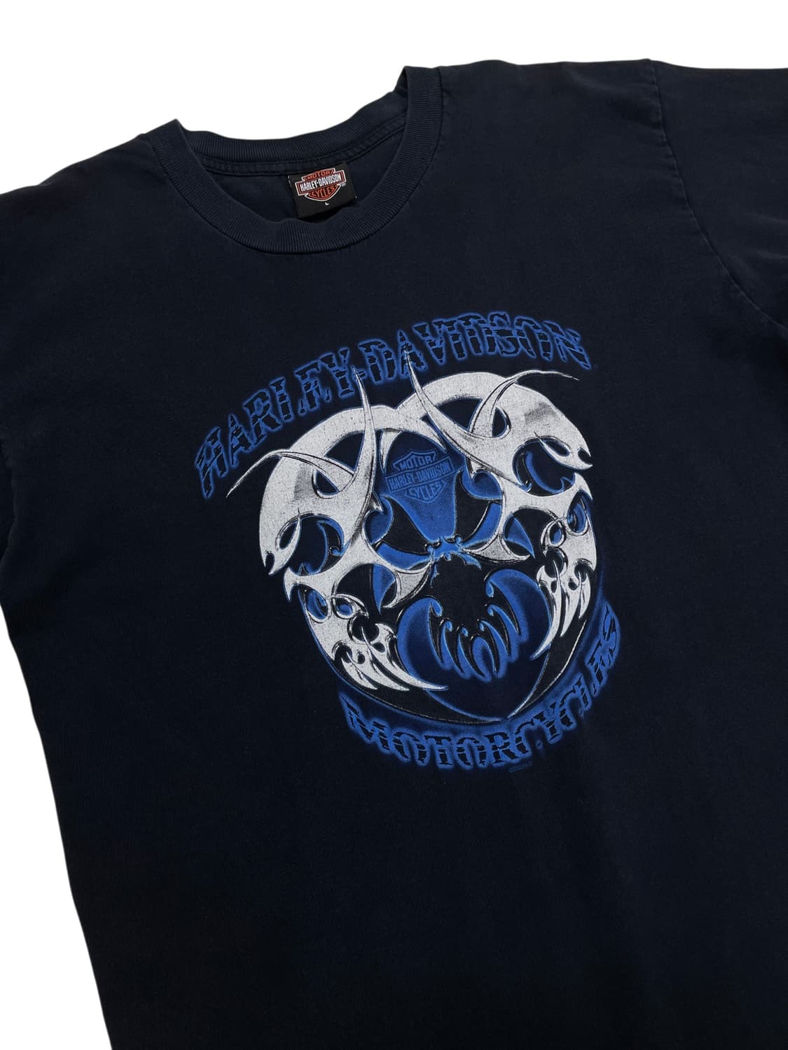 [L] 00s made USA 할리데이비슨 숏 슬리브 반팔 티셔츠 상품이미지4