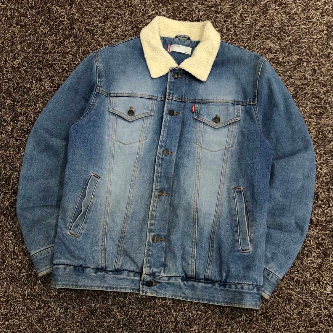 리바이스 양털 셰르파 워시드 데님 자켓 상품이미지3